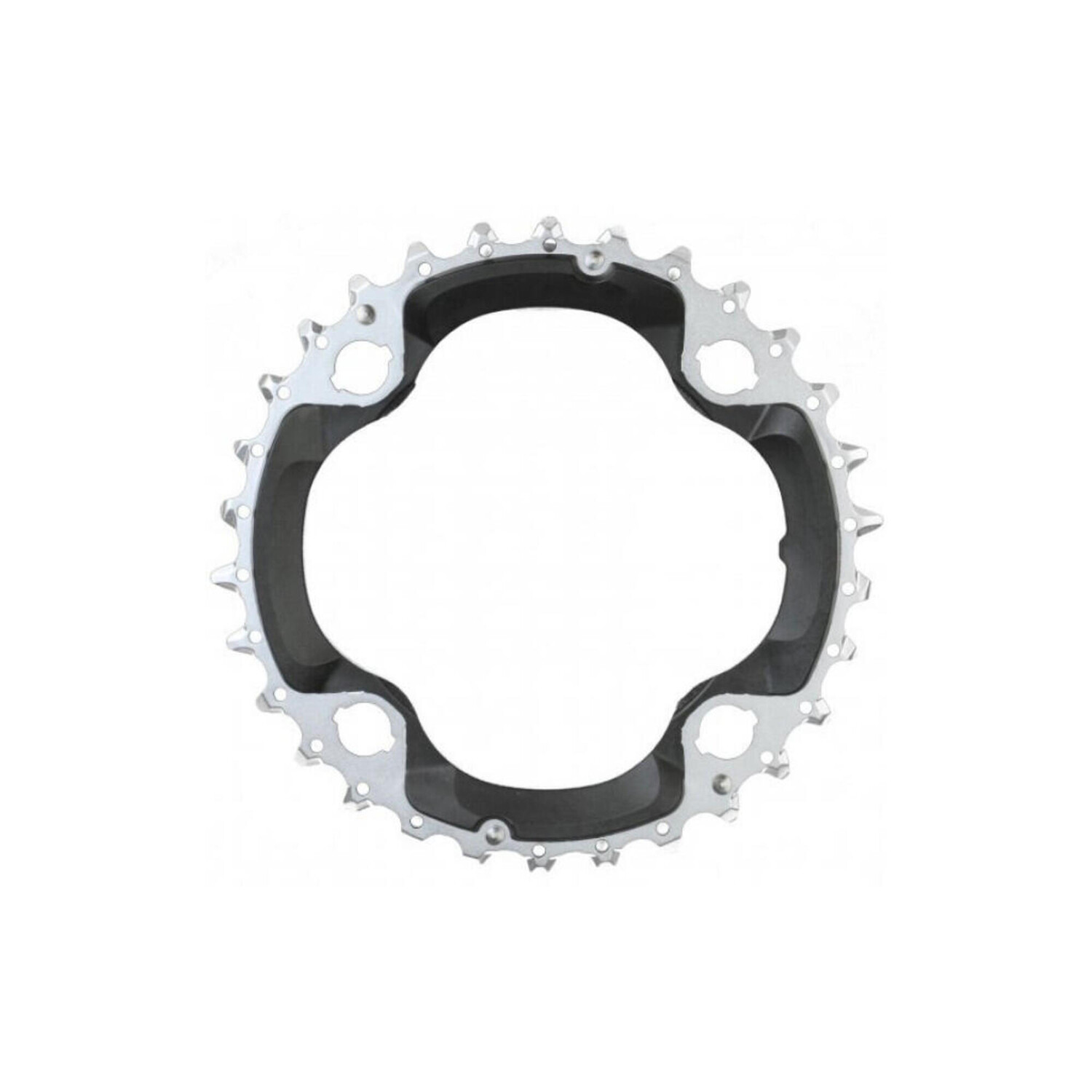 

передняя звезда XT M782 30T-AN 10S 96 мм черный/серебристый SHIMANO, черный / серебристый / серебристый