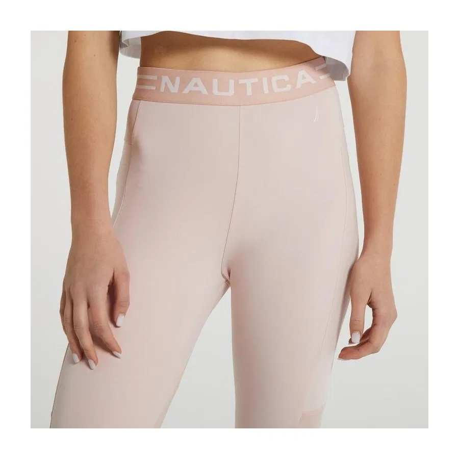 Женские леггинсы с принтом Nautica Slim Fit, Nike, Розовый — фото 4