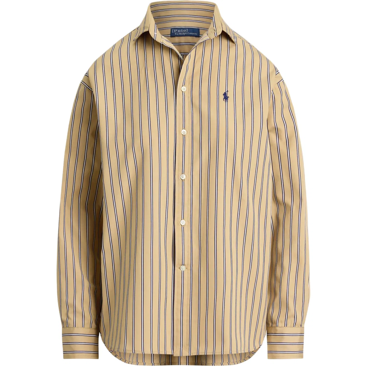 Женская рубашка с лацканами прямого кроя Beige Polo Ralph Lauren, Beige