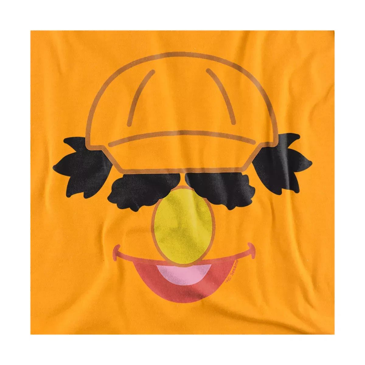 Детское боди для младенцев с принтом Big Face Sully Sesame Street, Gold — фото 2