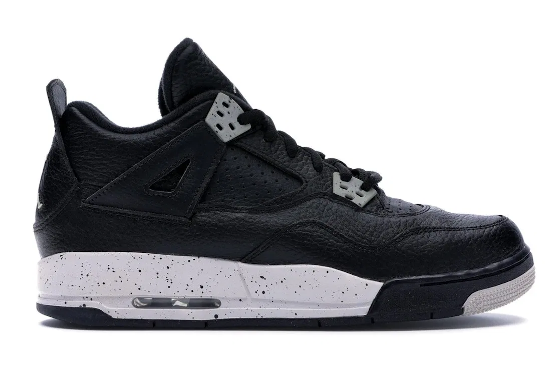 Детские кроссовки с Air-Sole амортизацией Jordan 4 Retro Oreo, Black/Tech Grey-White