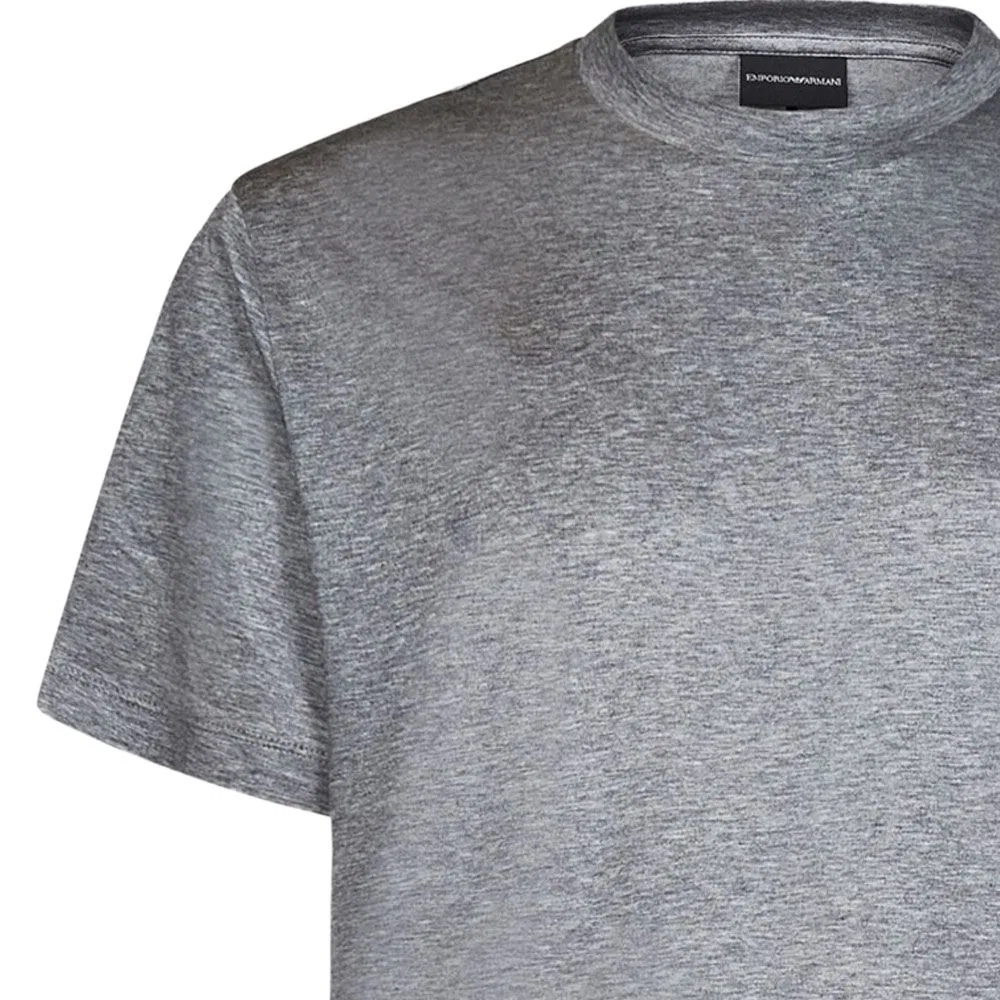 Мужская футболка с круглым вырезом Emporio Armani, Gray — фото 4