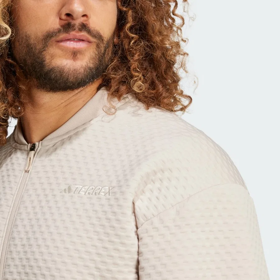 Куртка-свитер TERREX Xploric Sweater Jacket adidas, Бежевый — фото 4