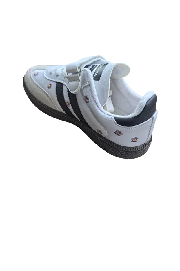 Детские кеды для девочек с принтом Konay ddx seasonal girls rubber sole sneakers Dodix, White — фото 3