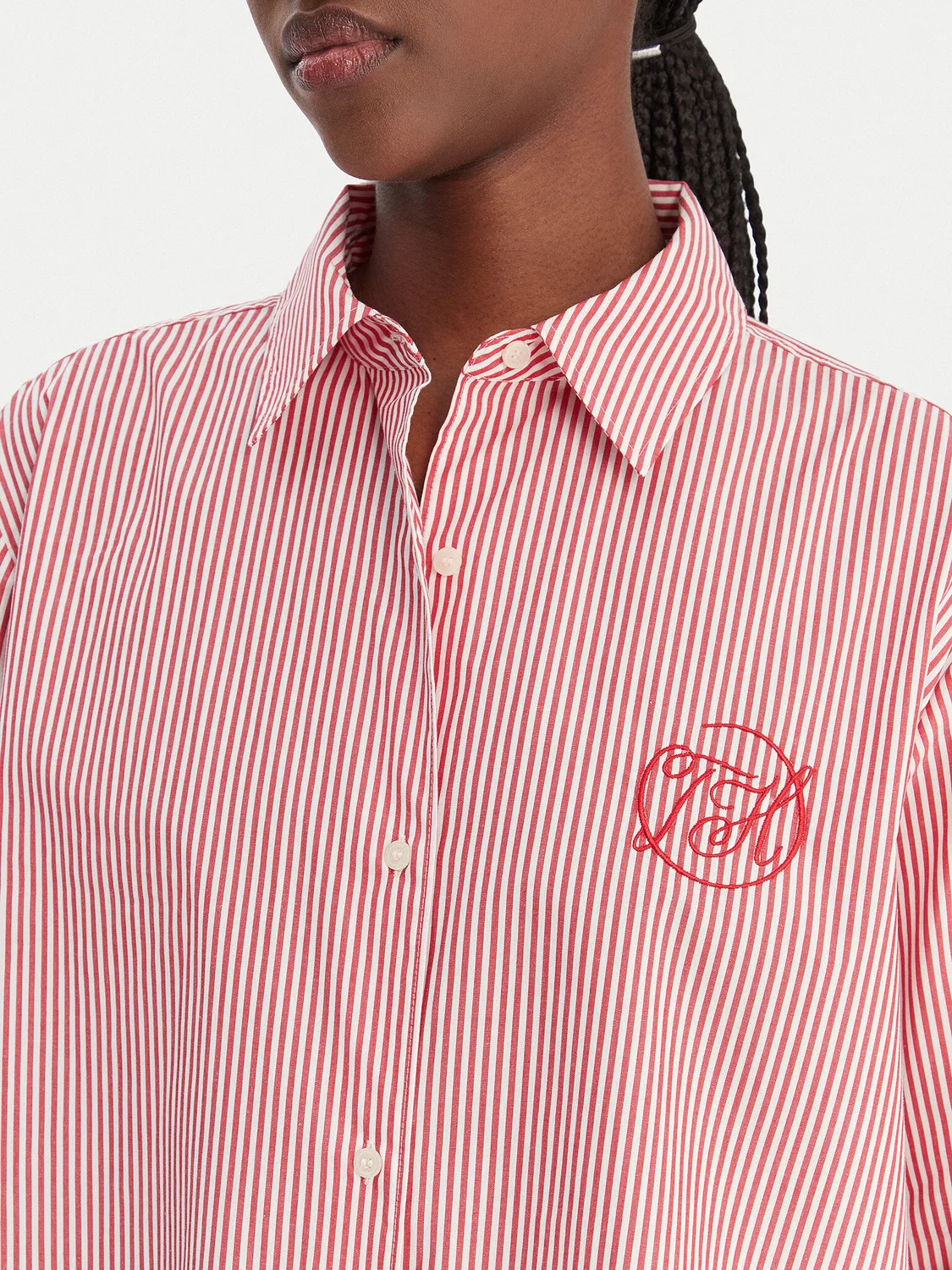 Женская рубашка стандартного кроя Tommy Hilfiger, красный — фото 4