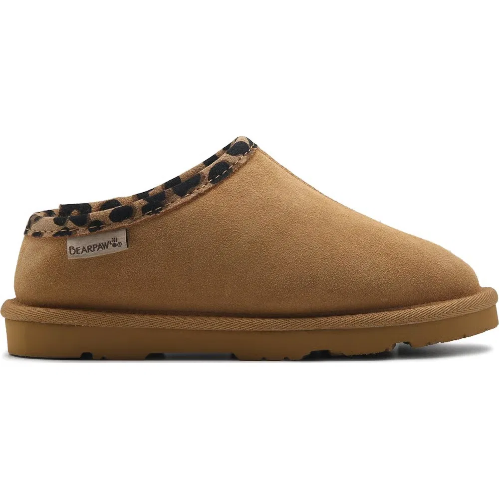 Детские тапочки Tabitha Bearpaw, Iced Coffee/Leopard — фото 2