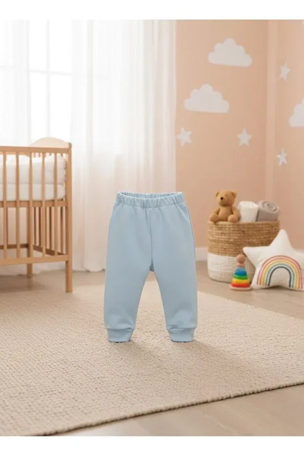 Детские спортивные штаны без карманов с эластичным поясом Basics Buufuu, Navy Blue — фото 3