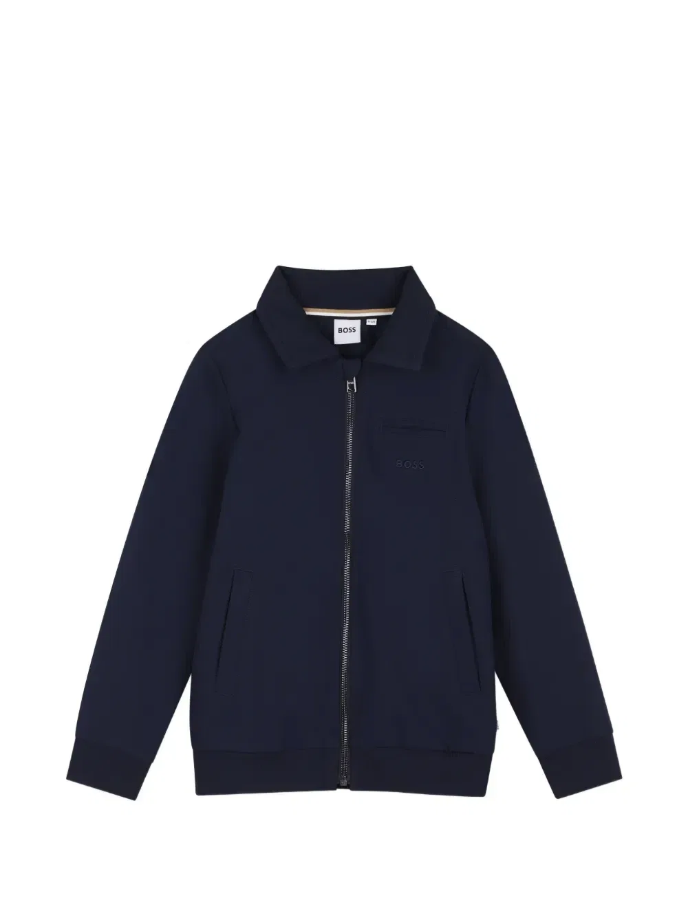 Кардиган на молнии с воротником Boss Kidswear, синий