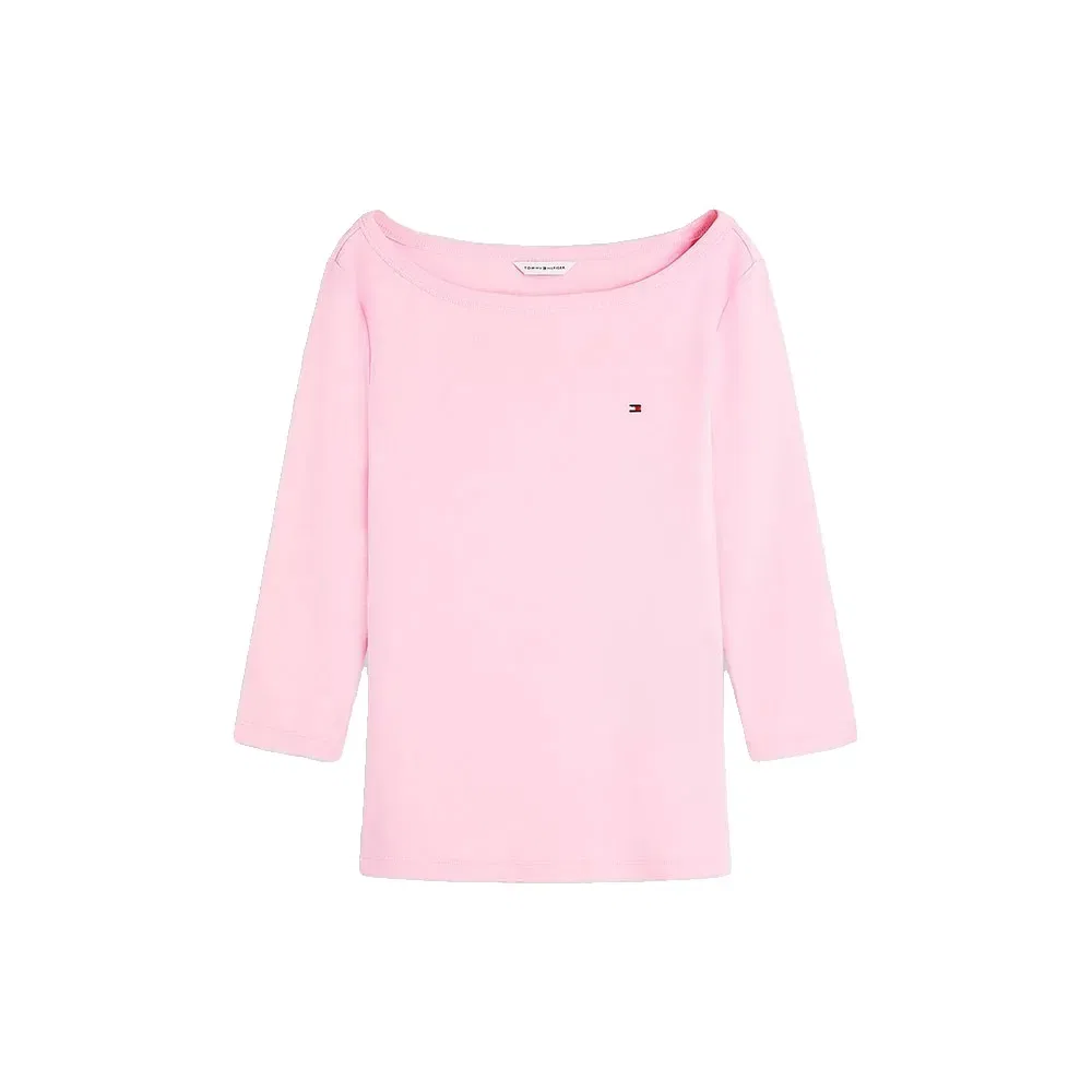 Женская футболка с рукавом три четверти Tommy hilfiger, Pink — фото 3