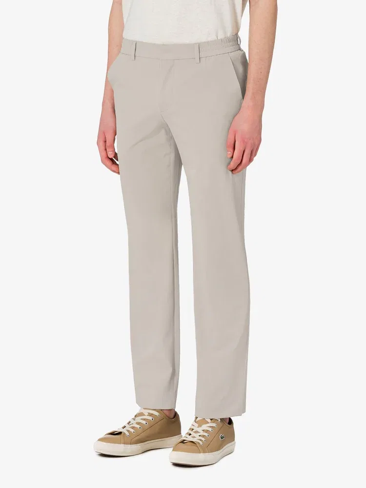 Брюки-слим из полиэстера LACOSTE, Beige — фото 2