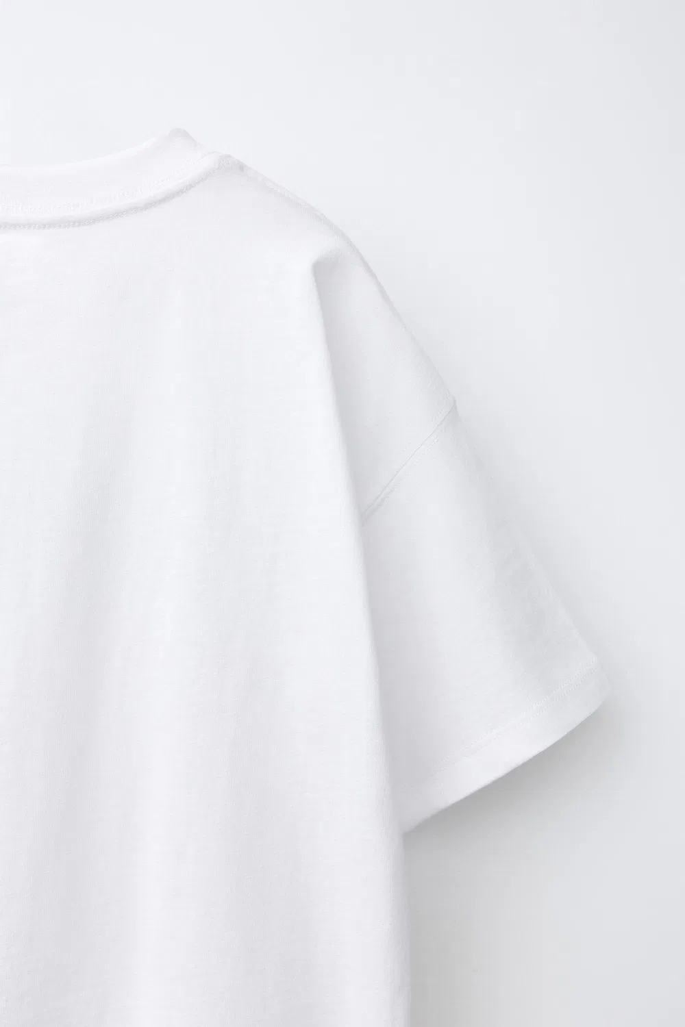 Футболка с граффити в стиле университетской формы ZARA, White — фото 4