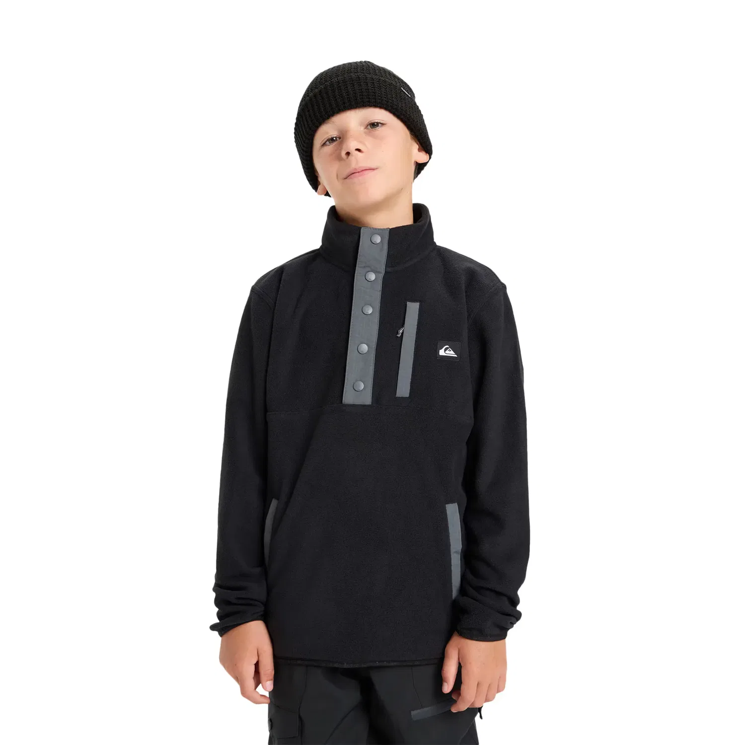 Детское флисовое пальто с принтом No Destination Hz Quiksilver, Negro