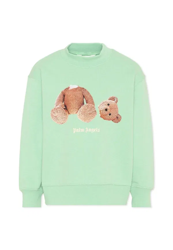 Худи с принтом животных Unisex Palm Angels, green, зеленый