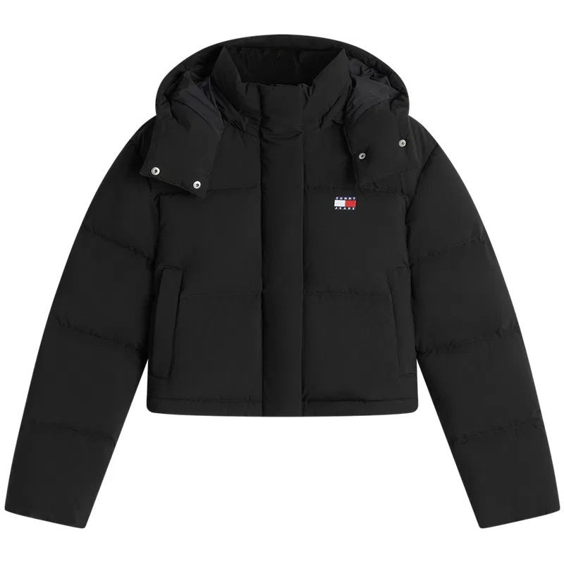 Женская куртка-пуховик с капюшоном Tommy Hilfiger, Black BDS