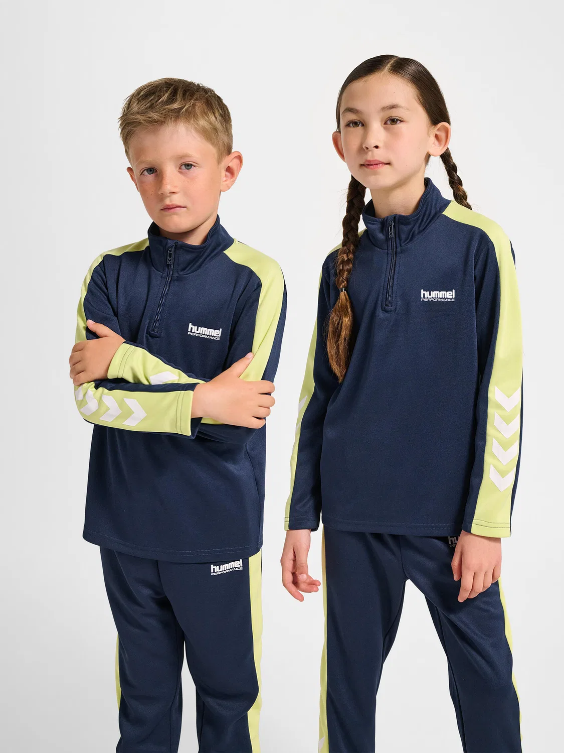 Детское худи с молнией Hmljr Goal Hummel, Navyblau