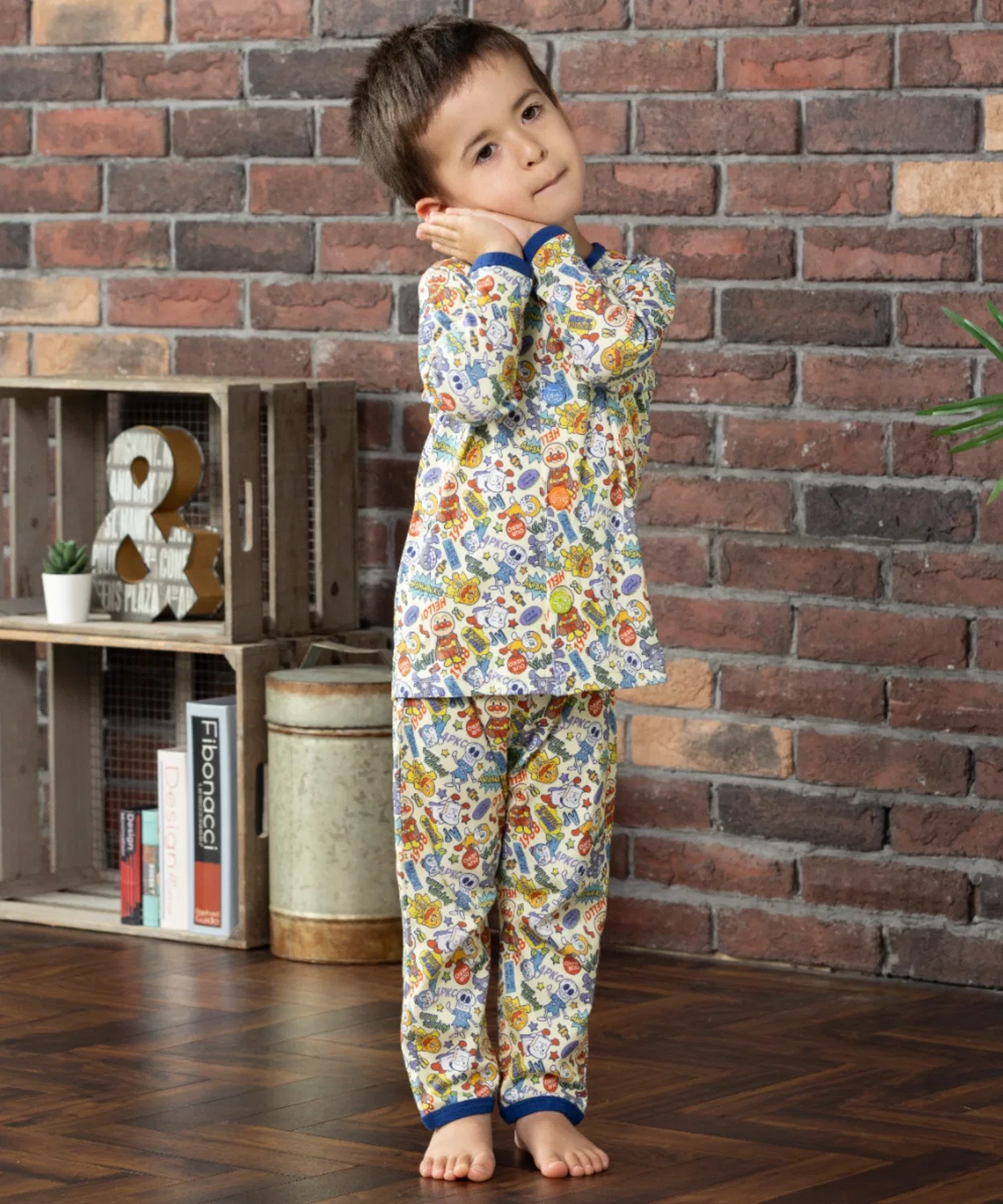 Детская пижама с длинным рукавомWOW ANPANMAN KIDS COLLECTION, Желтый