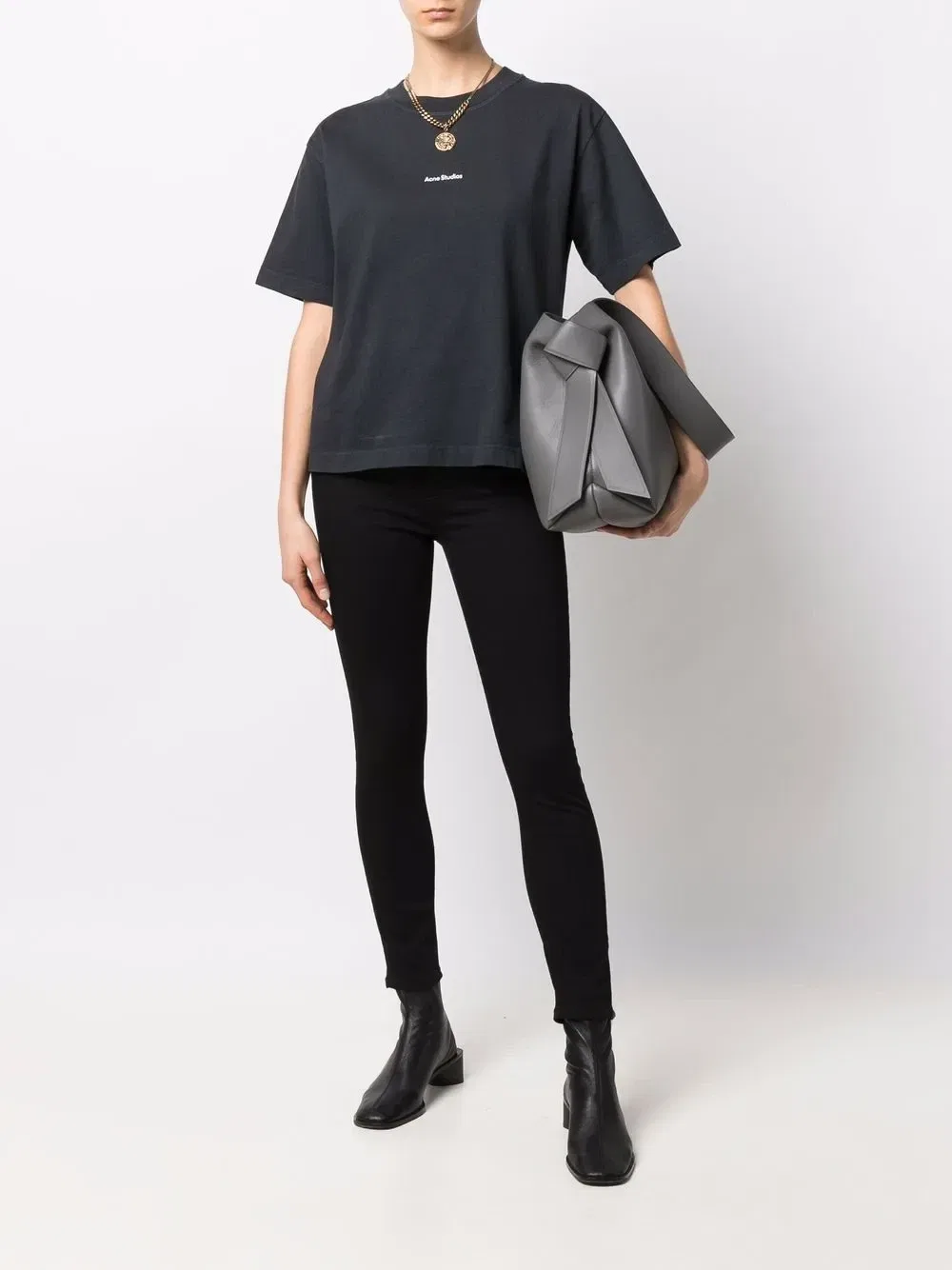 Джинсы Peg кроя слим Acne Studios, черный — фото 2