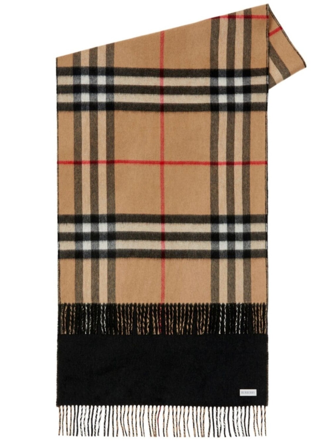 

Burberry кашемировый шарф в клетку Vintage Check, черный