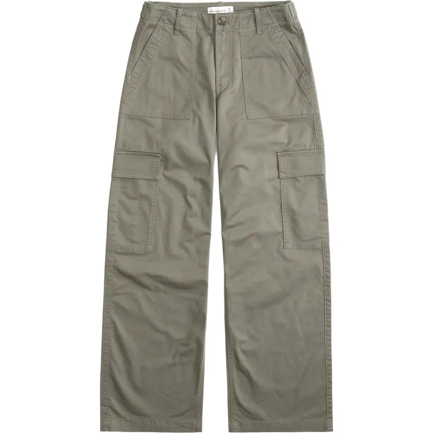 

Женские карго-штаны цвета хаки Abercrombie＆Fitch, хаки зеленый
