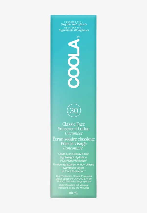 Классический солнцезащитный крем для лица SPF 30 - огурец 50 мл Coola — фото 2