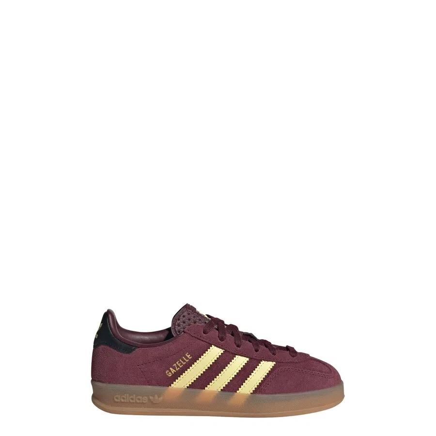 Кроссовки ADIDAS ORIGINALS 'Gazelle' винно-красного цвета — фото 2
