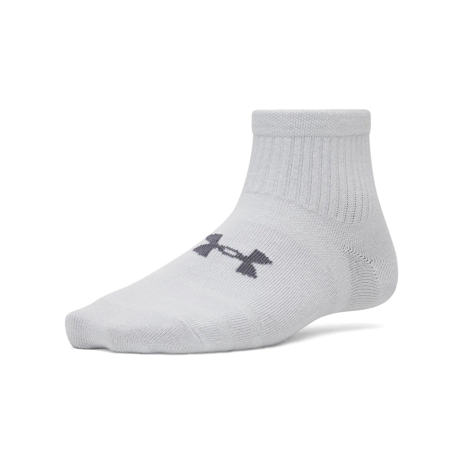 Детские носки с технологией UA Essential 6pk Qtr Under Armour, Grau — фото 3