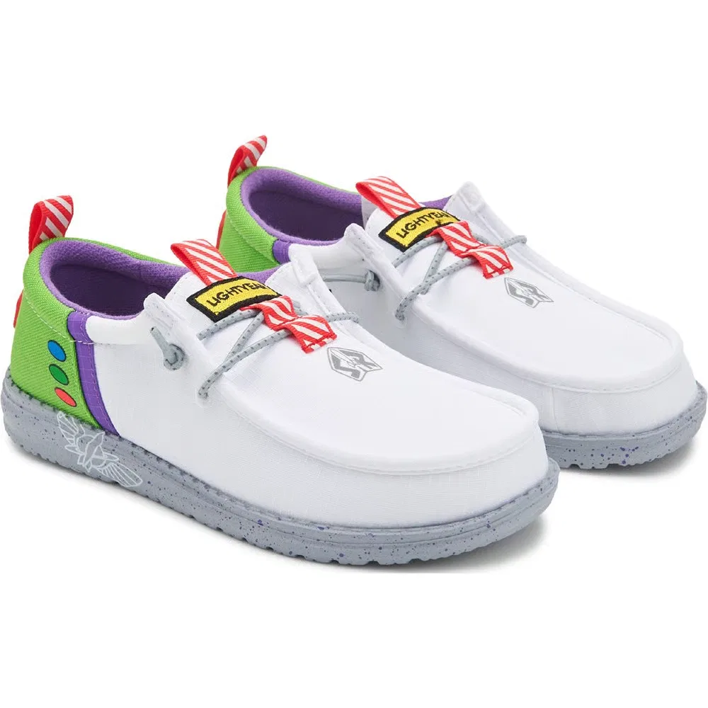 Детские слипоны Wally Toy Story Heydude, White Multi Buzz