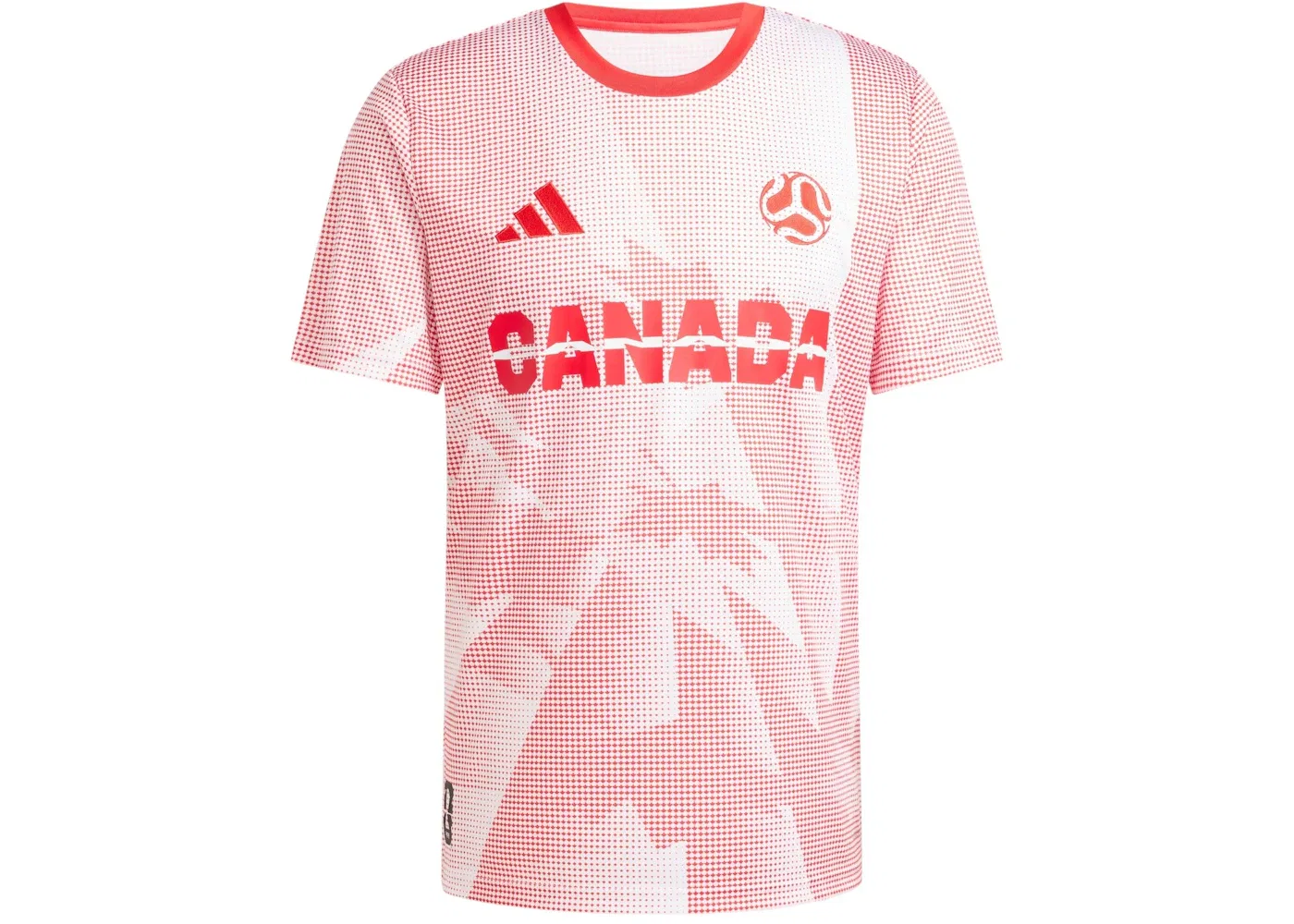 Мужская футбольная джерси с длинным рукавом Jersey Adidas, White Vivid Red