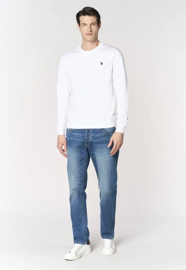 Худи из хлопка U.S. Polo Assn. bianco, белый — фото 2