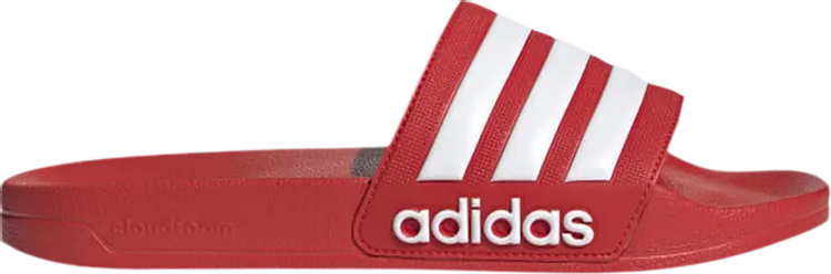 

Сандалии Adidas Adilette Shower Slide, красный/белый