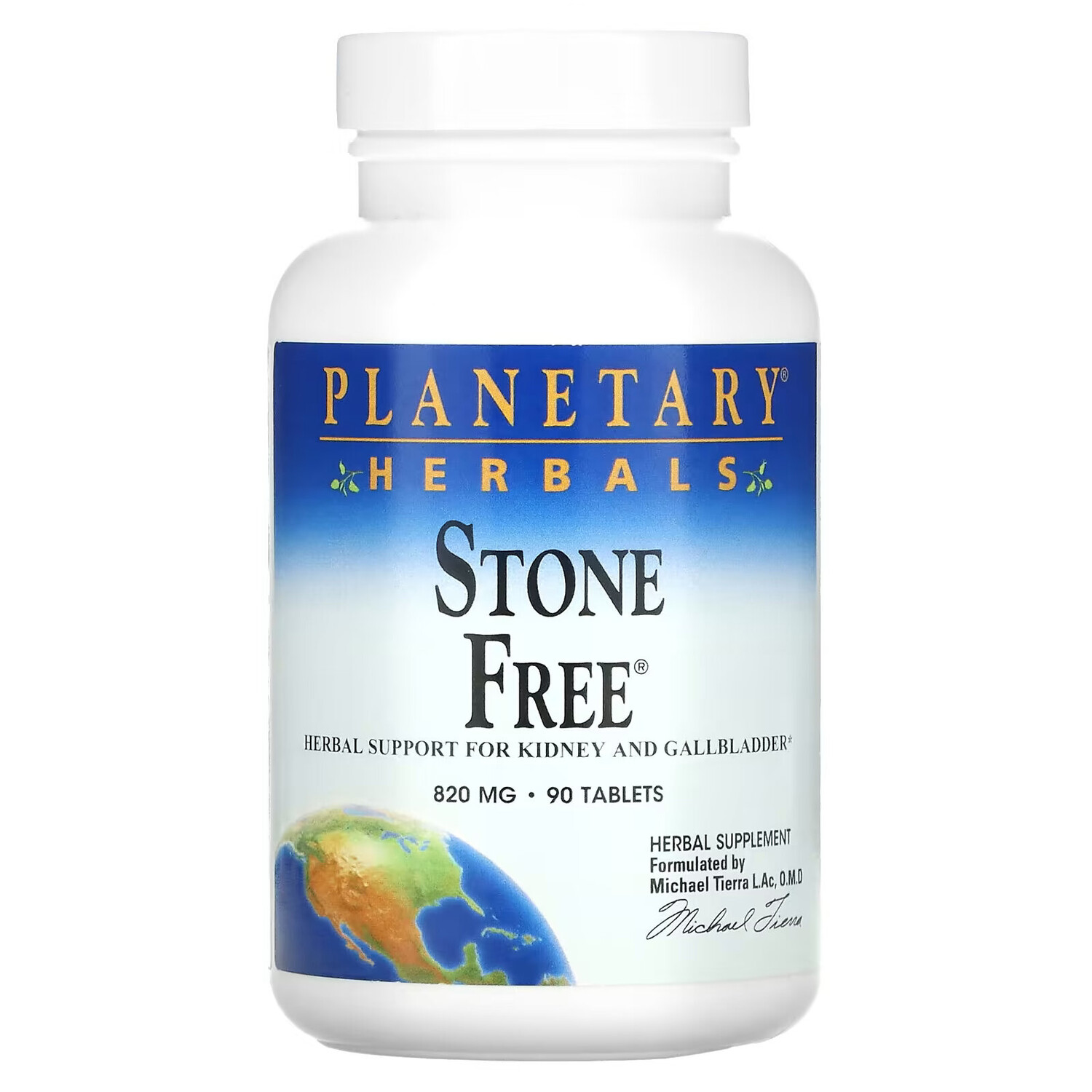 

Planetary Herbals, Stone Free, для поддержки почек, 820 мг, 90 таблеток
