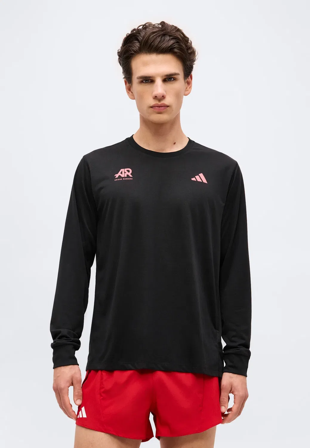 Adi365 унисекс - футболка с длинными рукавами Adidas Performance, Black/Pure Turbo — фото 2