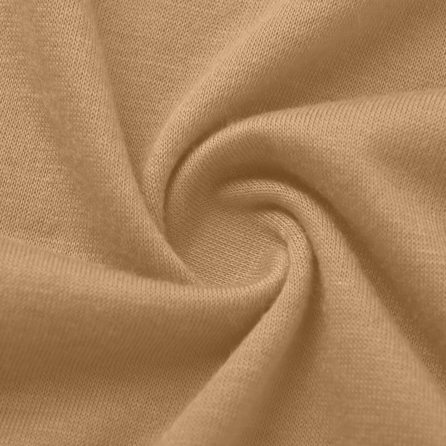Женская свободная футболка с круглым вырезом, Khaki — фото 3