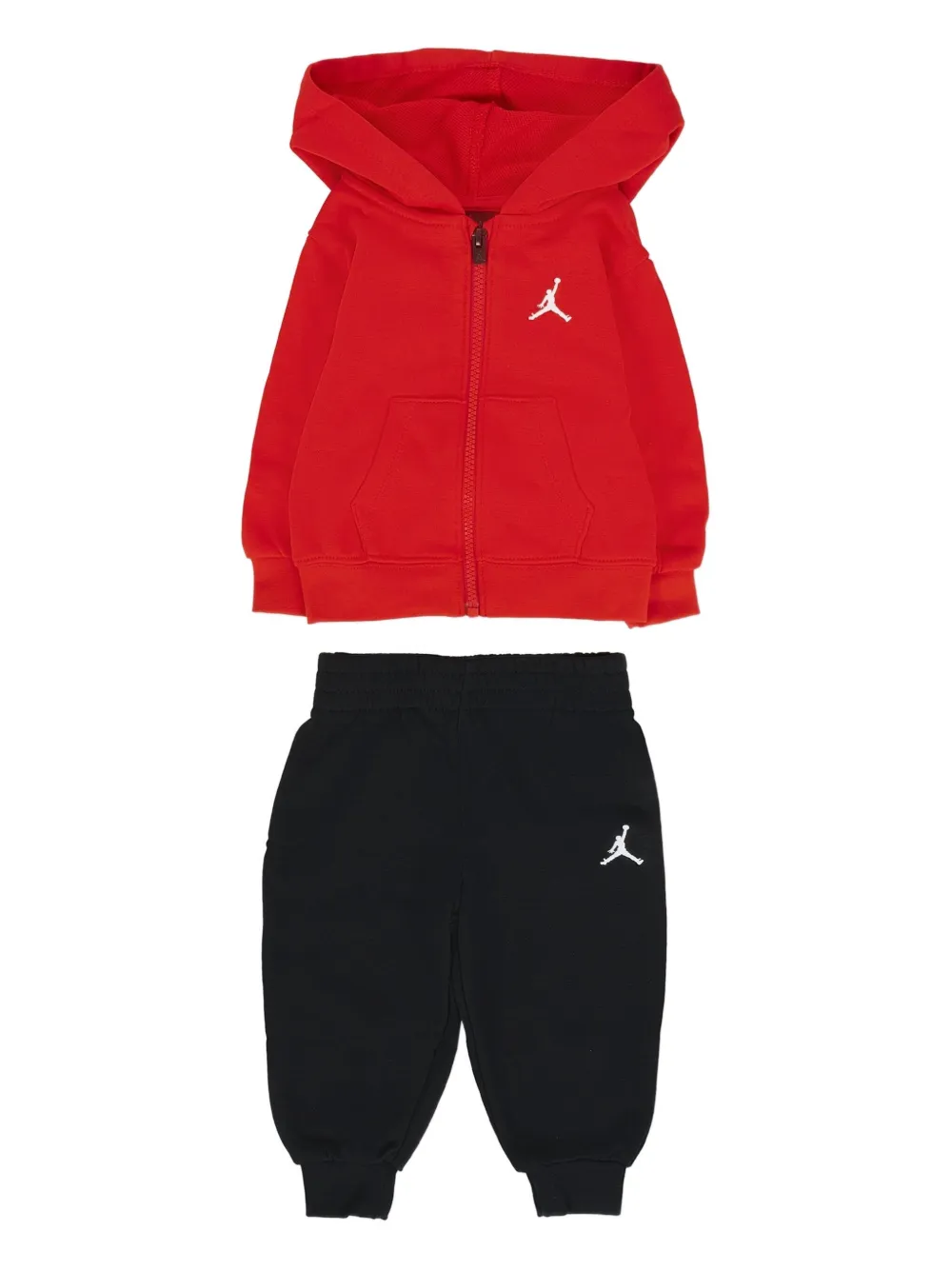 

Спортивный костюм с капюшоном на молнии Jordan Kids, красный