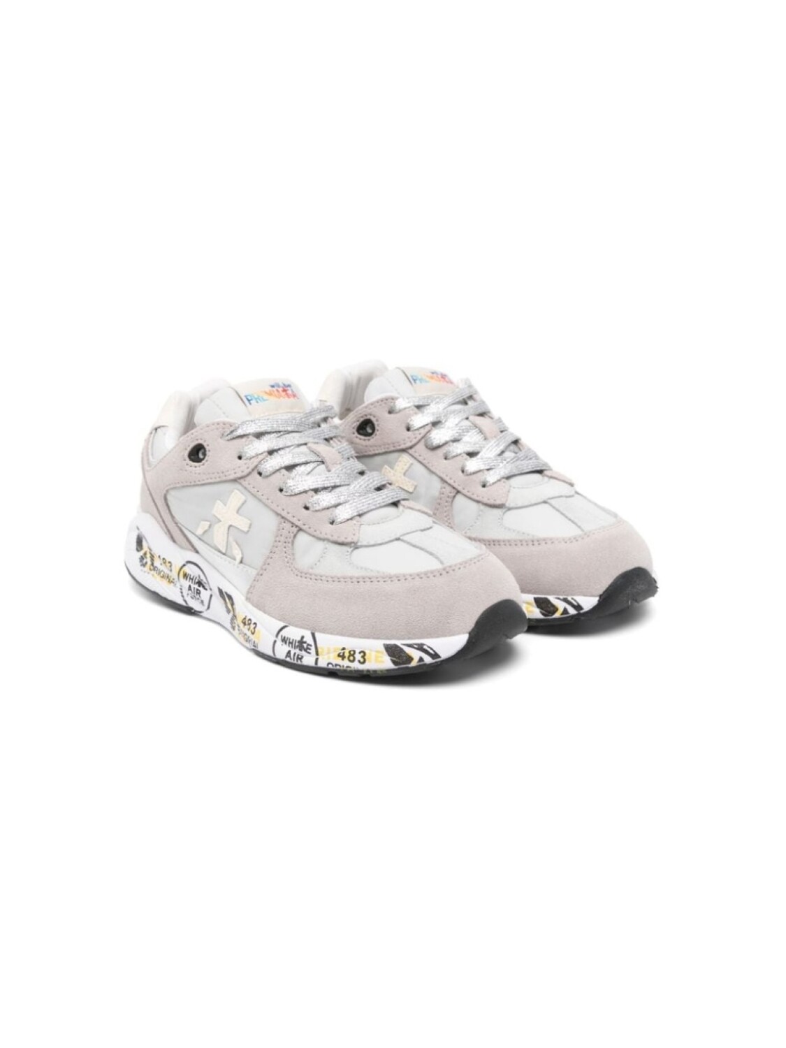 

Premiata Kids кроссовки Diva со вставками, серый