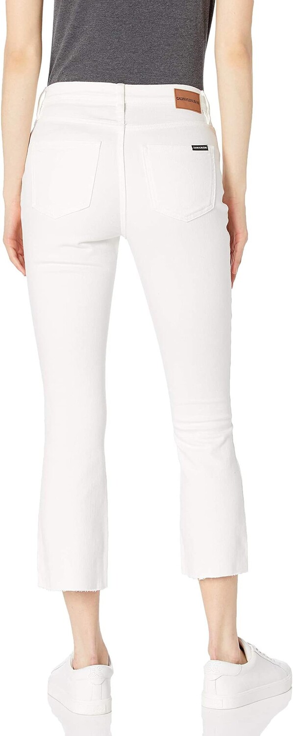 Джинсы Women's Mid Rise Skinny Boyfriend Destructed Jean Calvin Klein, белый — фото 2