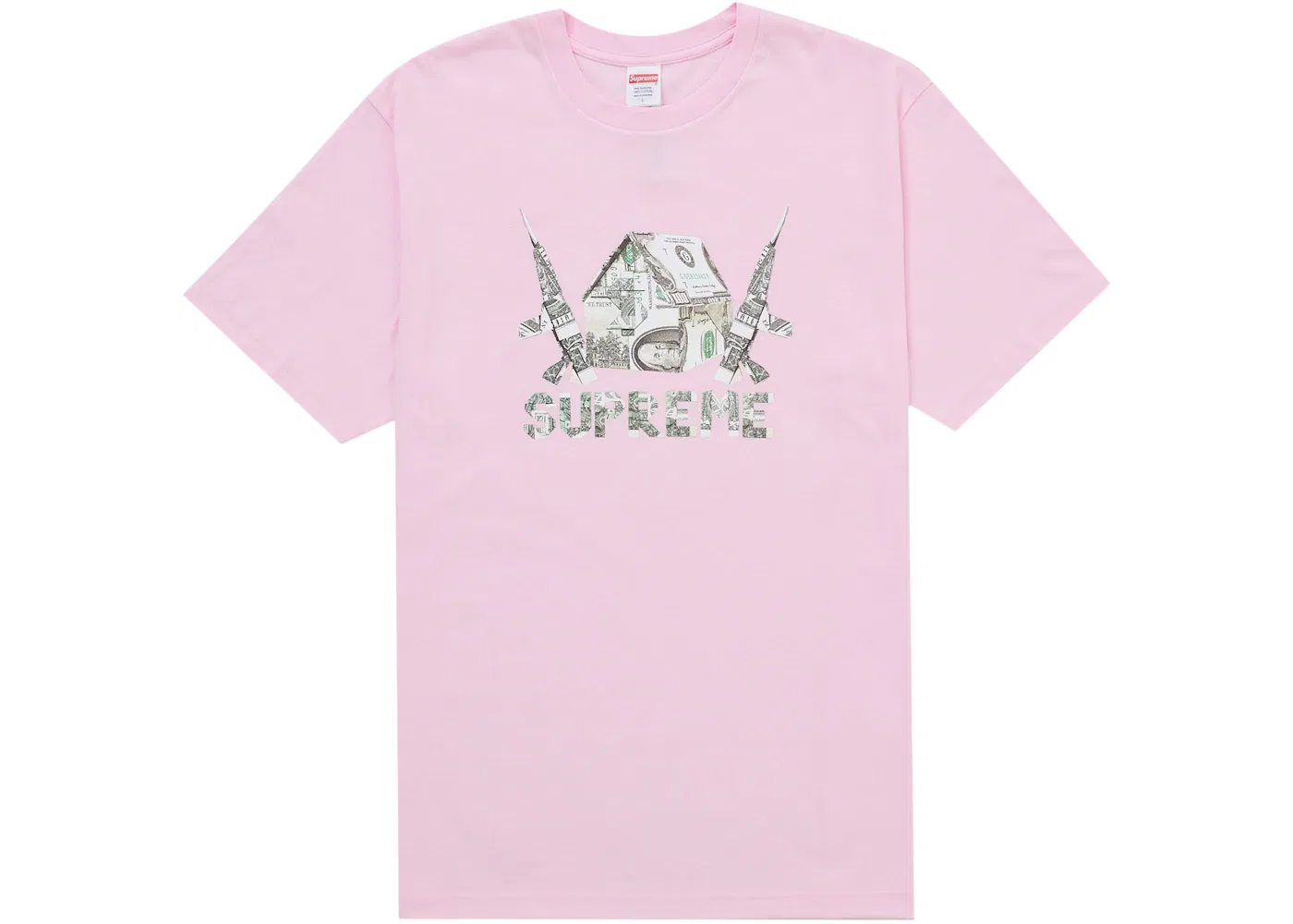 Мужская футболка с принтом Origami Tee Supreme, Light Pink