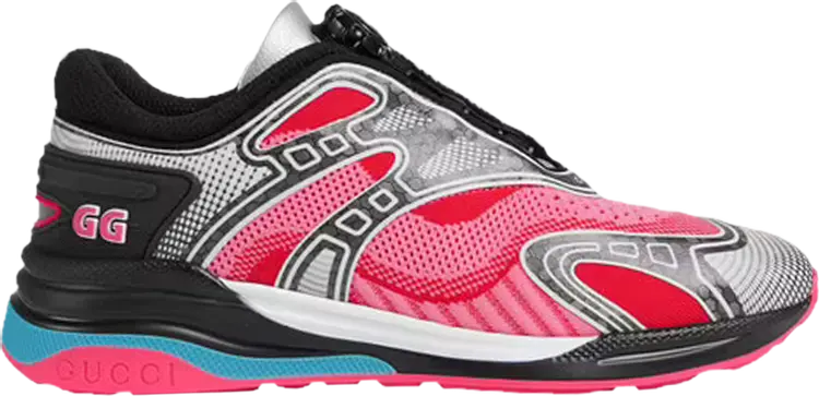 Кроссовки Gucci Wmns Ultrapace R Mismatched - Neon Pink Yellow, разноцветный