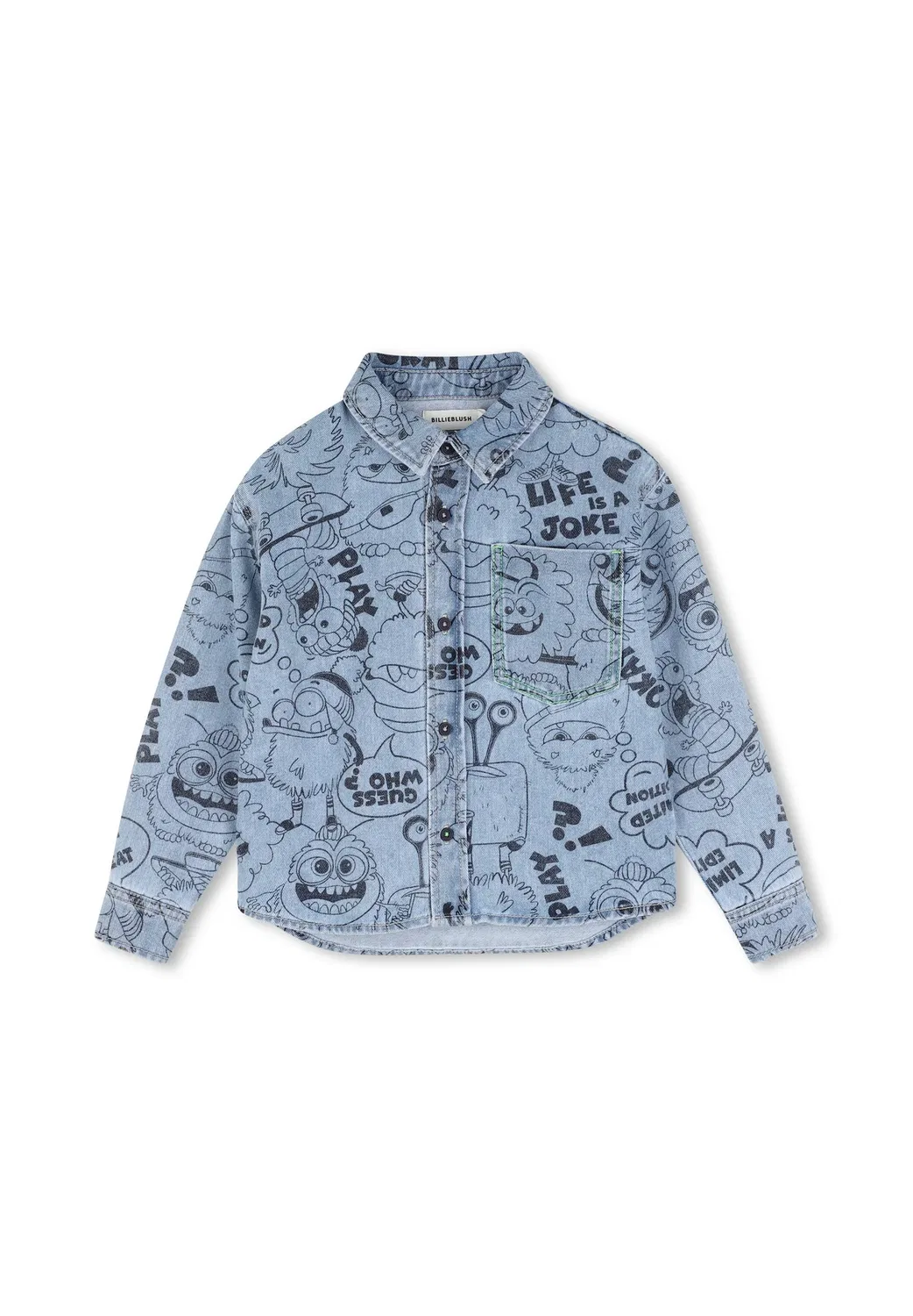 Chemise en denim - рубашка Billieblush, Double Stone Bleach — фото 2