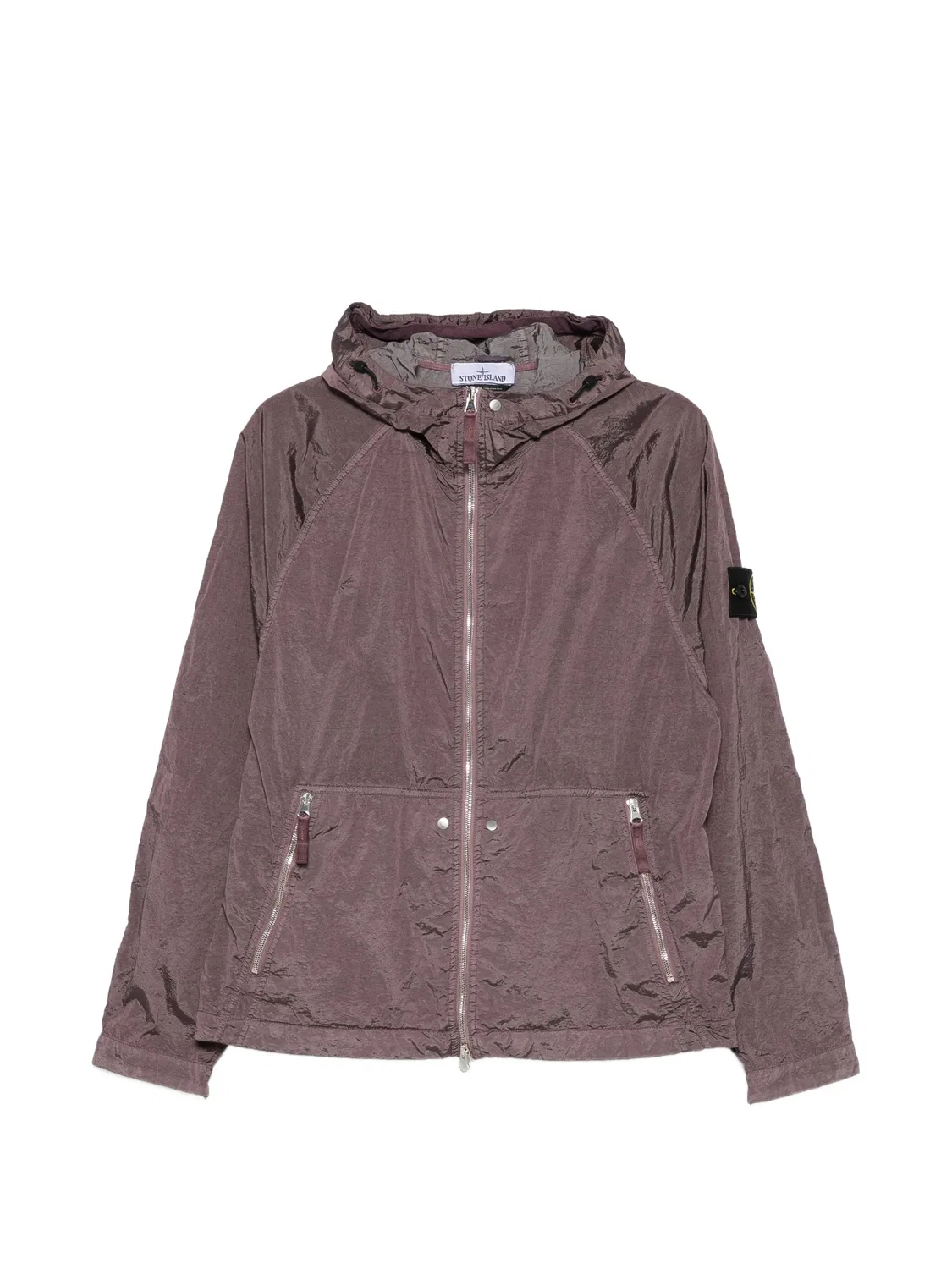 Куртка с капюшоном фиолетовая Stone Island, фиолетовый