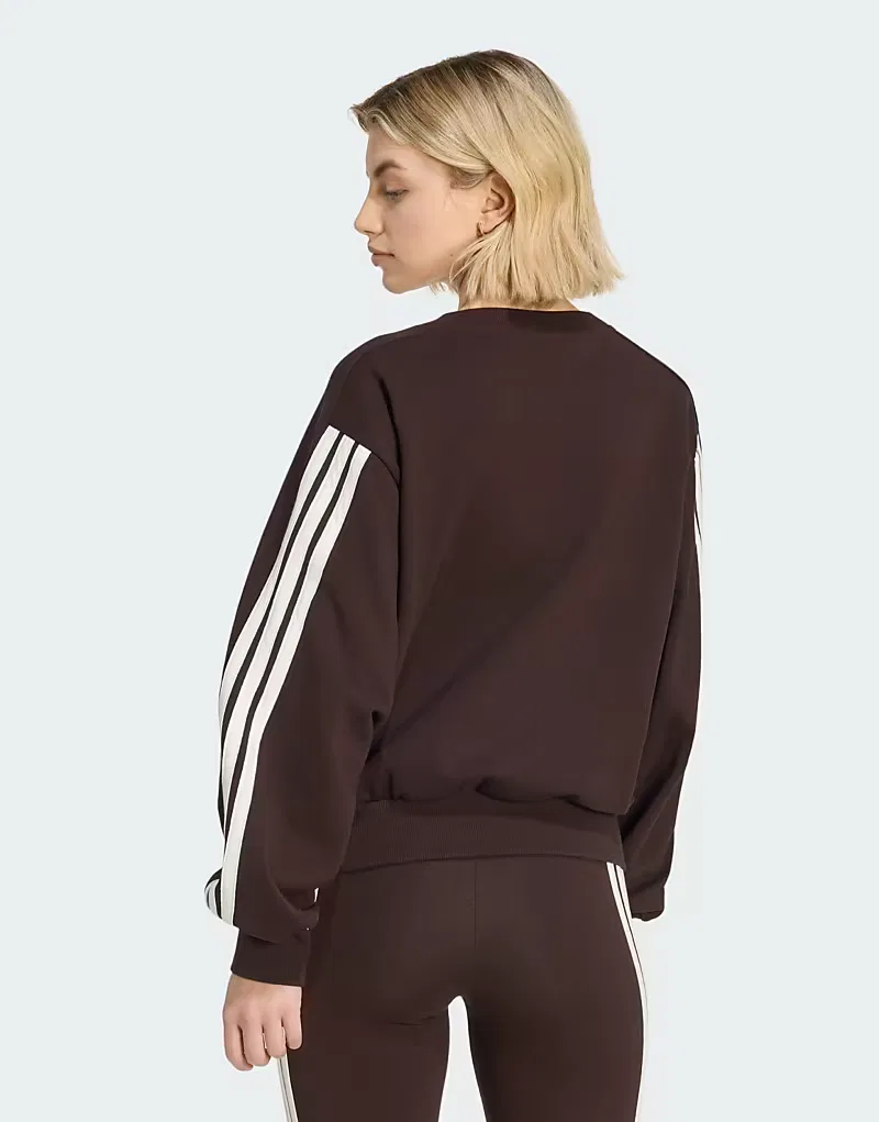 Толстовка Kit 3-Stripes Adidas Performance, Aurora Coffee Ivory — фото 4