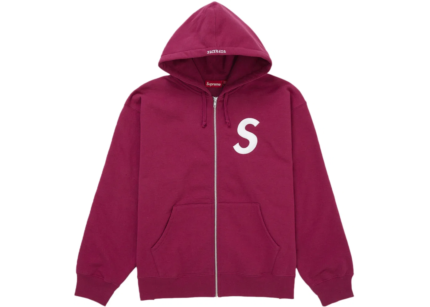 Мужская худи с принтом S Logo Supreme, Красный