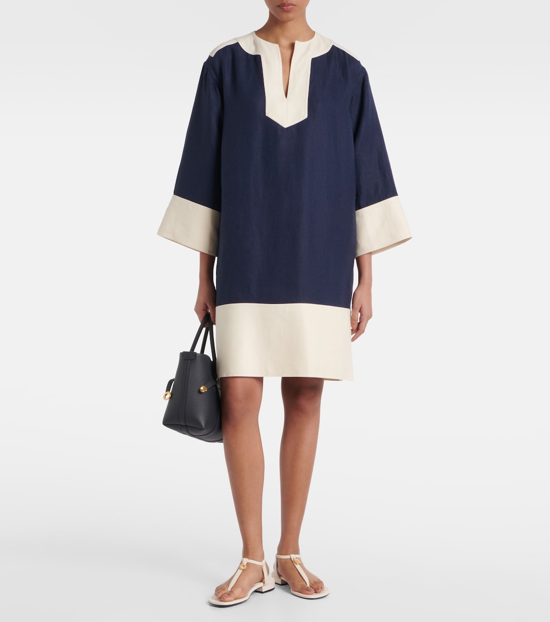 Миндил декорированные кожаные сандалии-танкетки Loro Piana, Whisper White — фото 3