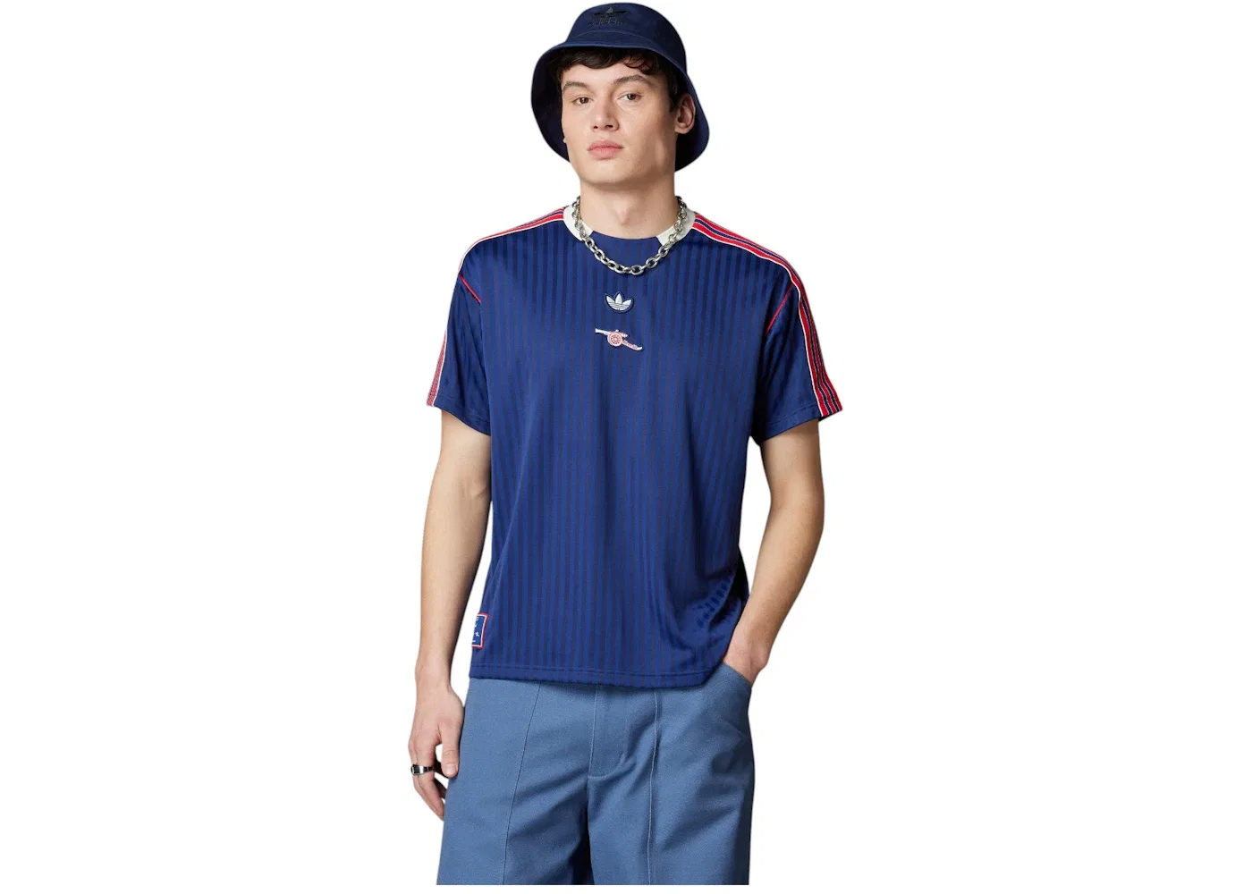 Мужская футболка-джерси с длинным рукавом Adidas Arsenal Terrace Icons Jersey, Night Sky