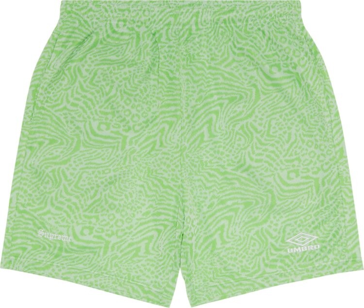 

Шорты Supreme x Umbro Jacquard Animal Print Soccer Short 'White', белый
