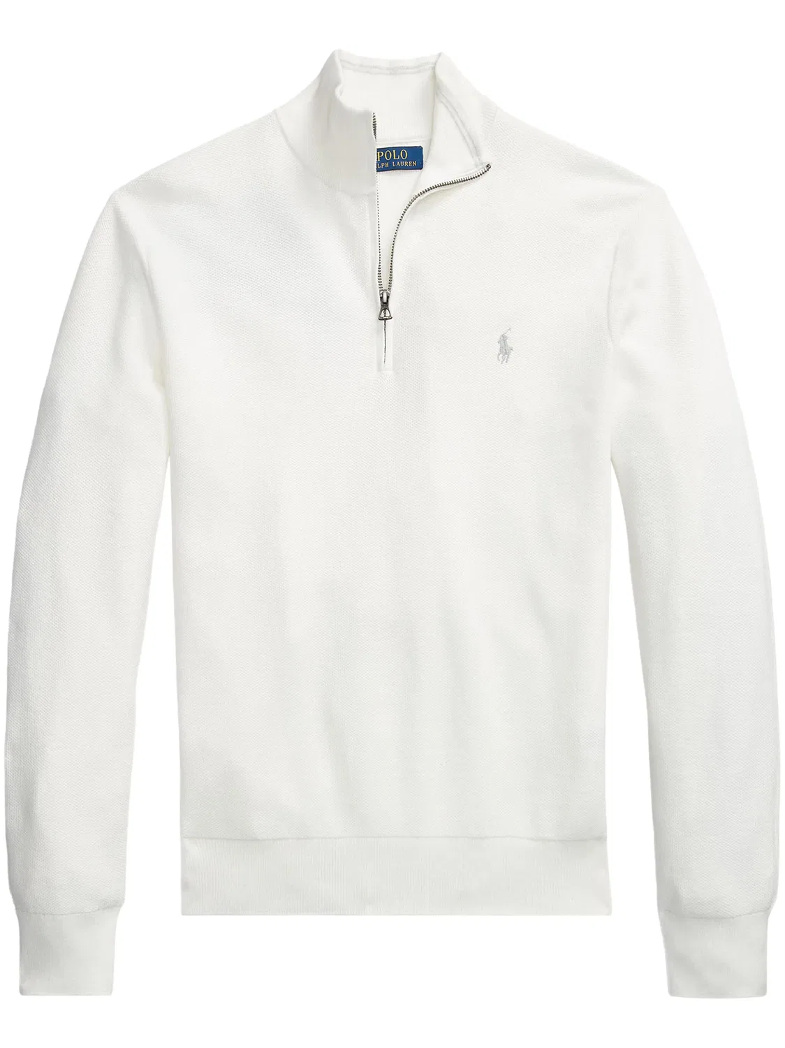 Джемпер Pony на короткой молнии Polo Ralph Lauren, белый