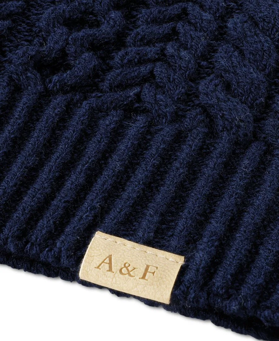 Свитер с косами для мальчика, с длинным рукавом abercrombie kids, Navy Blazer — фото 4