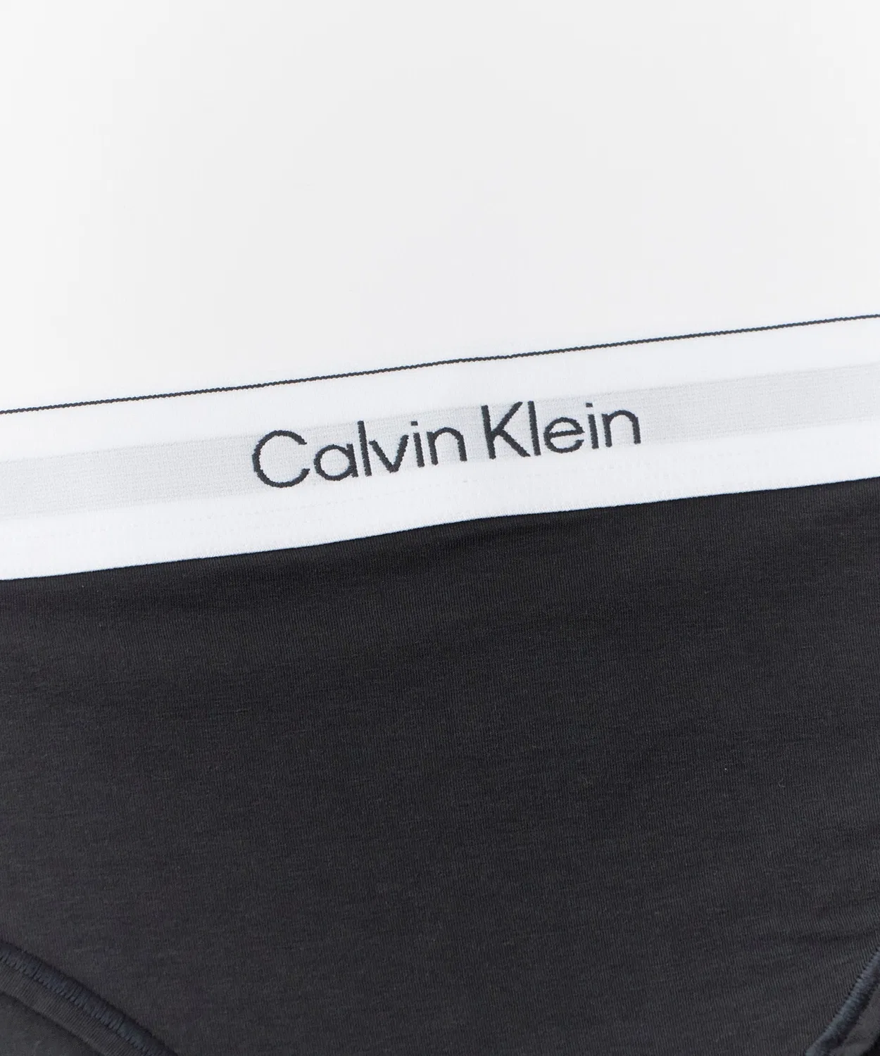 Женские хлопковые трусы-бикини с высокой посадкой Icon Cotton Modal Calvin Klein, Black — фото 2
