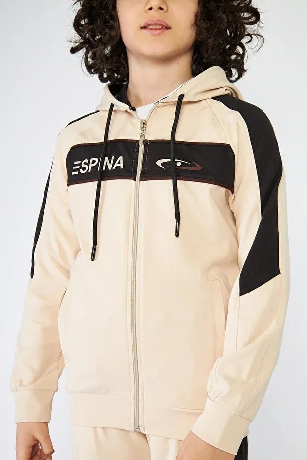 Детский спортивный костюм с принтом Diving Tracksuit Set Live Sport, Ecru — фото 4