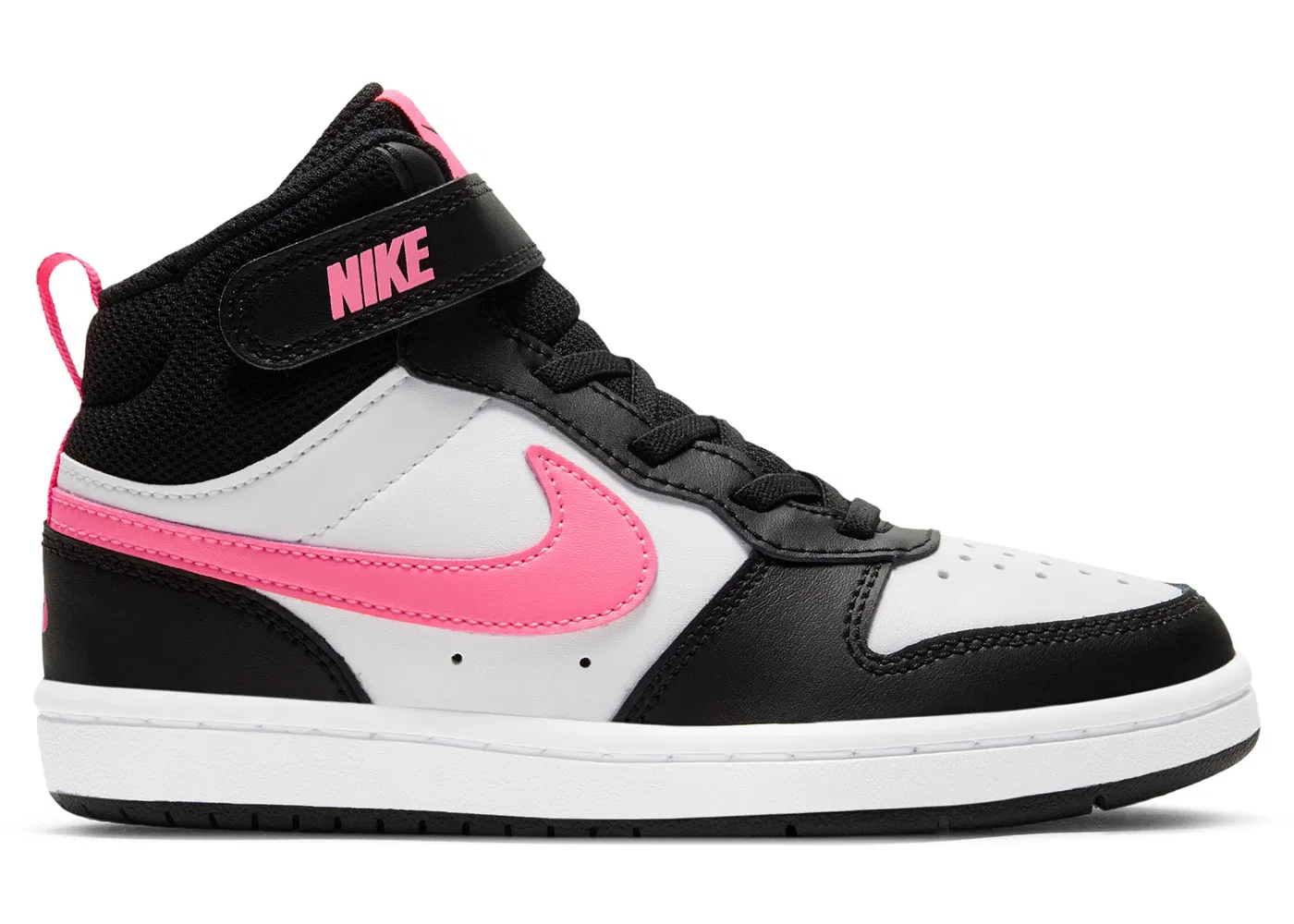 Детские кроссовки с высоким верхом Nike Court Borough Mid 2 Nike, Black/White/Sunset Pulse